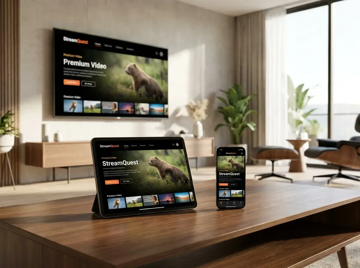 Pricing comparison chart detailing monthly vs annual IPTV service plans